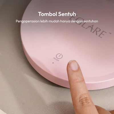 Gambar Eglare Lampu Meja LED Rechargeable Beauty - Pink
