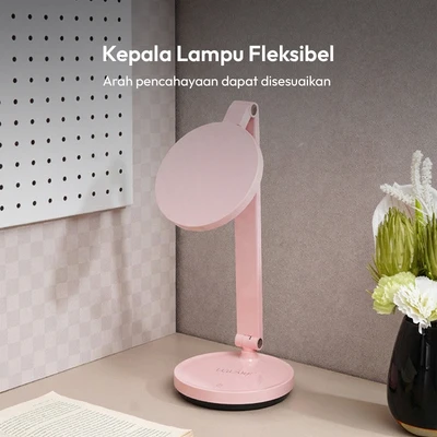 Gambar Eglare Lampu Meja LED Rechargeable Beauty - Pink