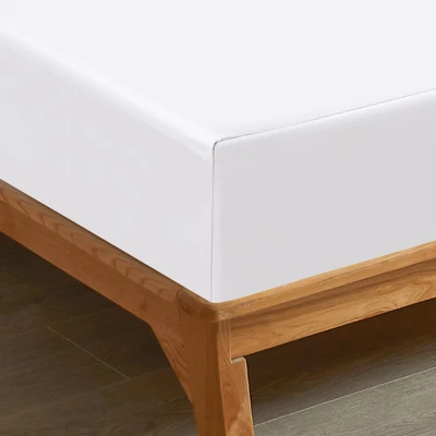 Gambar Informa 200x200 cm Seprai Super King 460 TC Fitted A White - Tencel Lyocell