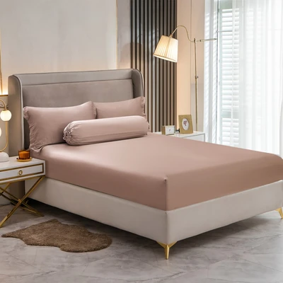 Gambar Informa 180x200 cm Seprai King 460 TC Fitted B Brown - Tencel Lyocell