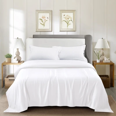 Gambar Informa 260x230 cm Duvet Cover 460 TC White - Tencel Lyocell