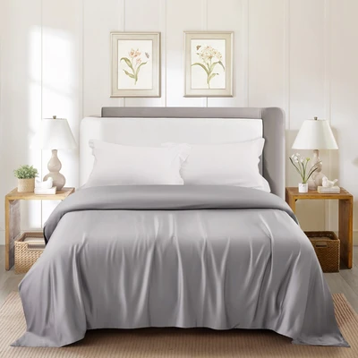 Gambar Informa 260x230 cm Duvet Cover 460 TC Grey - Tencel Lyocell
