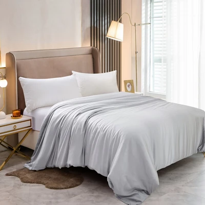 Gambar Informa 240x210 cm Duvet Cover 460 TC Bluegrey - Tencel Lyocell