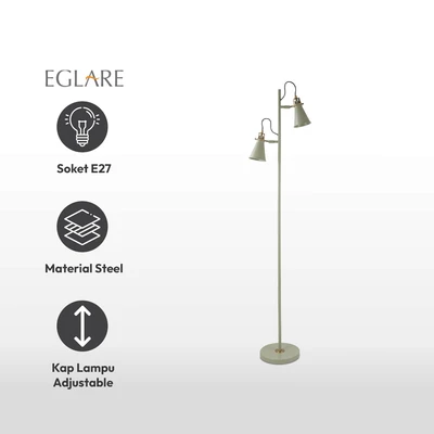 Gambar Eglare Tica Lampu Lantai 2L E27 - Hijau