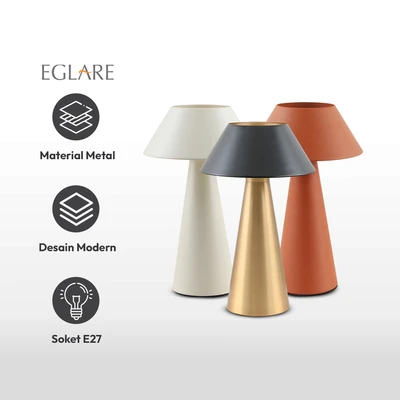 Gambar Eglare Darcy Lampu Meja E27 - Hitam/brass