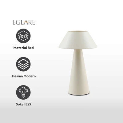 Gambar Eglare Darcy Lampu Meja E27 - Krem