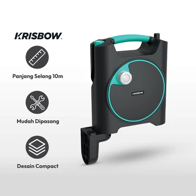 Gambar Krisbow Set Selang Taman Wall Mount 5/16 Inci Dy 10 Meter