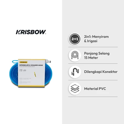 Gambar Krisbow Selang Taman & Irigasi 1Way 15 Meter - Biru