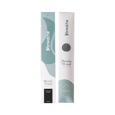 Gambar Breathe Phoebe Wood Dupa Aromaterapi - Hitam