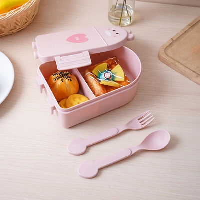 Gambar Ataru Kotak Makan Plastik Dino 1.2 Liter - Pink