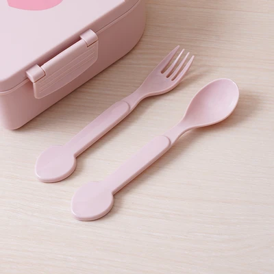 Gambar Ataru Kotak Makan Plastik Dino 1.2 Liter - Pink