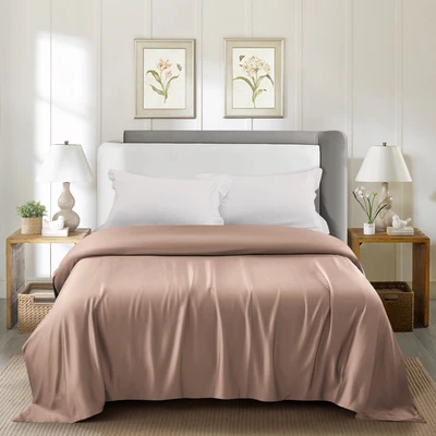 Gambar Informa 210x210 cm Duvet Cover 460 Tc Brown - Tencel Lyocell