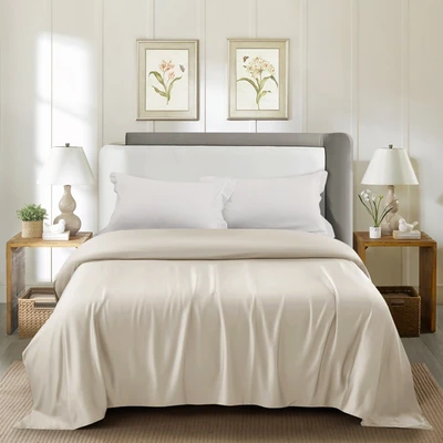 Gambar Informa 240x210 cm Duvet Cover 460 Tc Ivory - Tencel Lyocell
