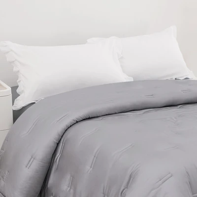 Gambar Informa 210x210 cm Bed Cover 460 Tc Grey - Tencel Lyocell
