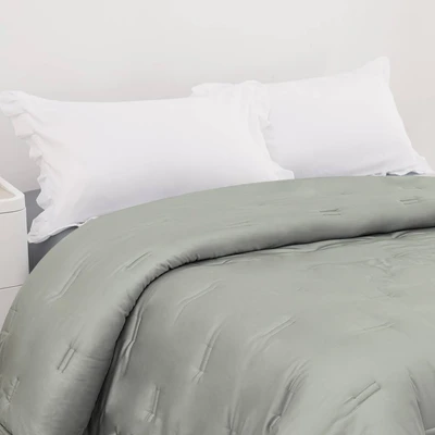 Gambar Informa 210x210 cm Bed Cover 460 Tc Sage - Tencel Lyocell