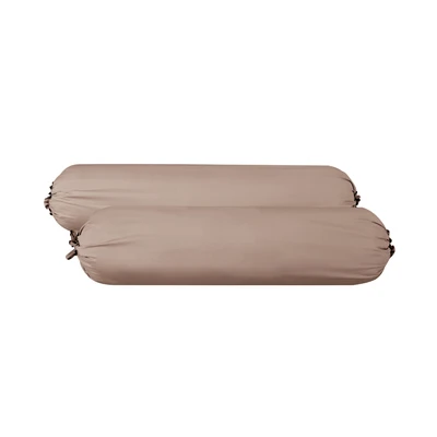 Gambar Informa 37x102 cm Sarung Guling 460 Tc Brown - Tencel Lyocell
