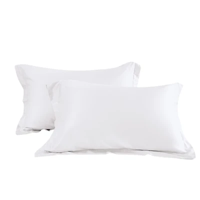 Gambar Informa 50x75 cm Set 2 Pcs Sarung Bantal 460 Tc White - Tencel Lyocell