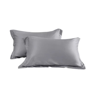 Gambar Informa 50x75 cm Set 2 Pcs Sarung Bantal 460 Tc Grey - Tencel Lyocell