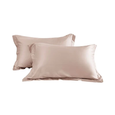 Gambar Informa 50x75 cm Set 2 Pcs Sarung Bantal 460 Tc Pink - Tencel Lyocell
