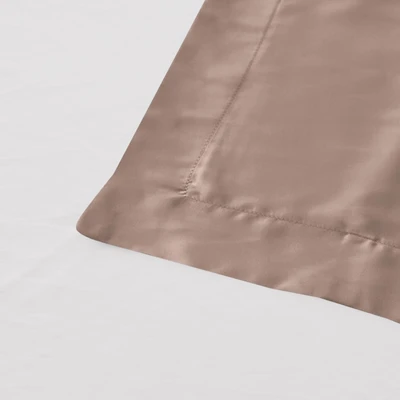Gambar Informa 50x75 cm Set 2 Pcs Sarung Bantal 460 Tc Brown - Tencel Lyocell
