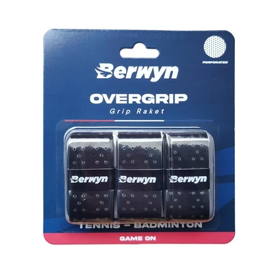 Gambar Berwyn Overgrip Badminton Perforated - Hitam