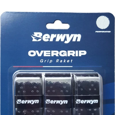 Gambar Berwyn Overgrip Badminton Perforated - Hitam