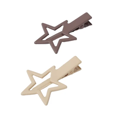 Gambar Ataru Jepit Rambut Star Set 2 pcs - Cokelat