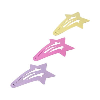 Gambar Ataru Jepit Rambut Star Falling Summer Set 3 pcs - Cokelat