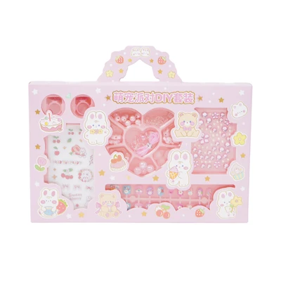 Gambar Ataru Set Sticker Kuku Anak DIY - Pink