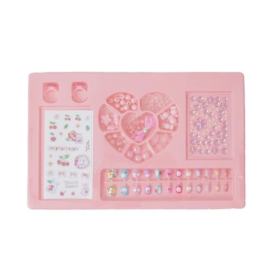 Gambar Ataru Set Sticker Kuku Anak DIY - Pink