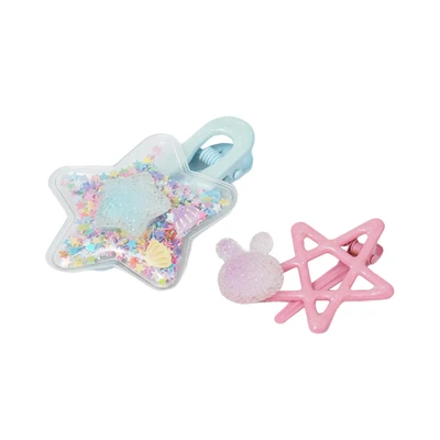 Gambar Ataru Jepit Rambut Star Combination Set 2 pcs - Pink