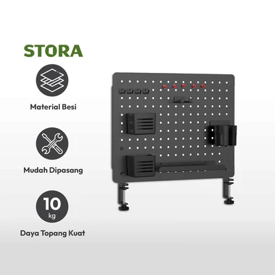 Gambar Sovox Papan Pegboard - Hitam