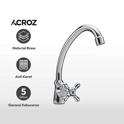 Gambar Acroz Keran Dapur Chrome 120-f02