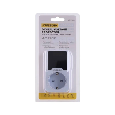 Gambar Krisbow Voltage Protector Digital 150V-280V - Putih