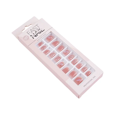 Gambar Ataru Kuku Palsu Omber Ribbon Set 24 pcs