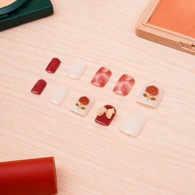Gambar Ataru Kuku Palsu Ribbon Set 24 pcs