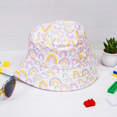 Gambar Ataru Set Topi Bucket & Kacamata Anak Rainbow - Mix