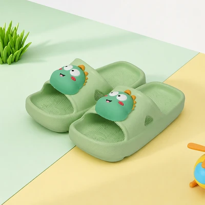 Gambar Ataru Ukuran 26/27 Sandal Anak Slides Dino - Hijau