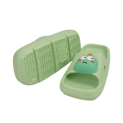 Gambar Ataru Ukuran 28/29 Sandal Anak Slides Dino - Hijau