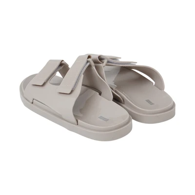 Gambar Ataru Ukuran 38 Sandal Slides Jelly Double Strap - Krem Beige