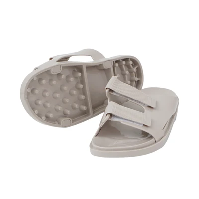 Gambar Ataru Ukuran 38 Sandal Slides Jelly Double Strap - Krem Beige