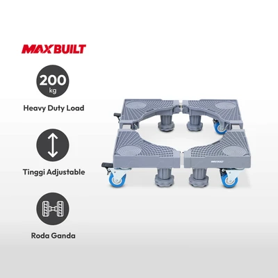 Gambar Maxbuilt Alas Kaki Roda Universal - Abu-Abu