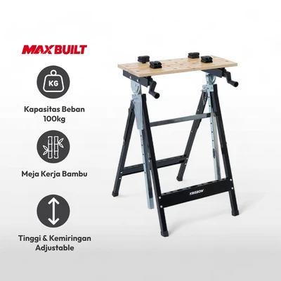 Gambar Maxbuilt Work Bench Folding & Adjustable 100 Kg