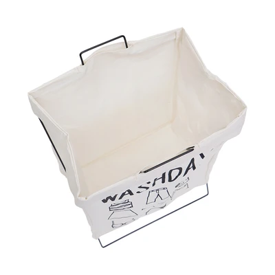 Gambar Selma Hamper Keranjang Laundry Lipat - Putih