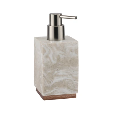 Gambar Stora 7x7x16 cm Dispenser Sabun Cair Polyresin - Krem