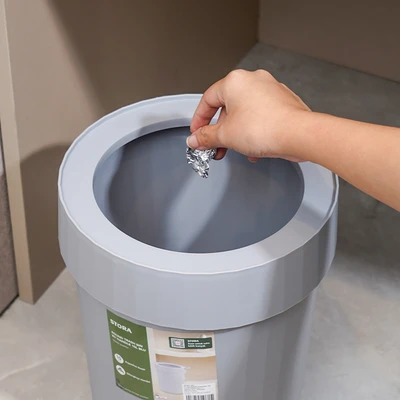 Gambar Stora Tempat Sampah Plastik Dengan Handle Round 10 Liter - Biru
