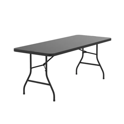 Gambar New Storm Meja Taman Lipat 182x76 cm - Hitam