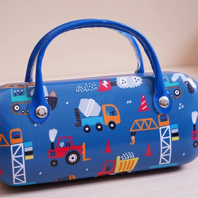 Gambar Ataru Kacamata Anak Dengan Case Car - Biru