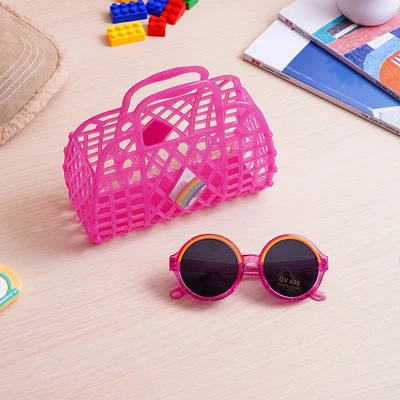 Gambar Ataru Kacamata Sunglasess Anak Rainbow - Pink