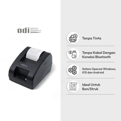 Gambar Odi Printer Thermal Wireless 58 mm Z58-LV - Hitam